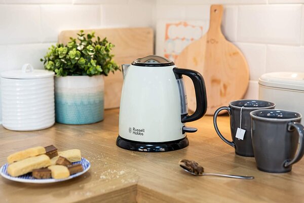 Russell Hobbs Bollitore Elettrico Capacit 1 Litro Potenza 2400 Watt Senza filo colore Crema - 24994-70