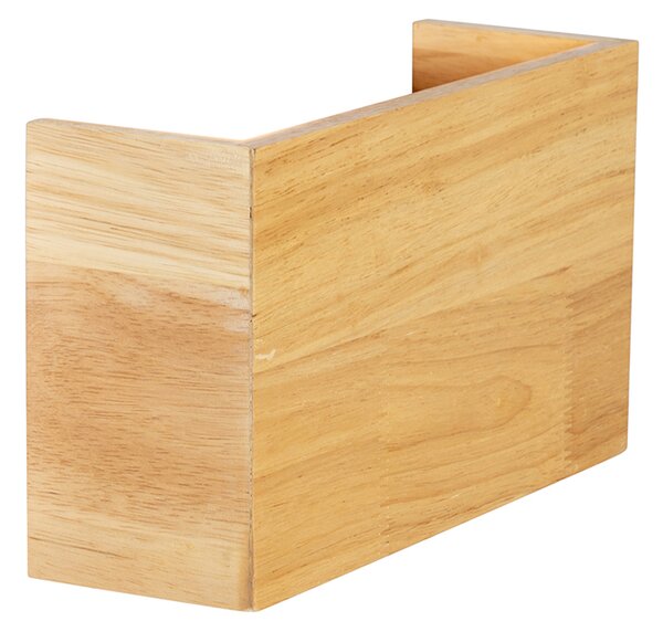 Lampada da parete smart in legno di quercia 24 cm con Wifi G9 - Otan