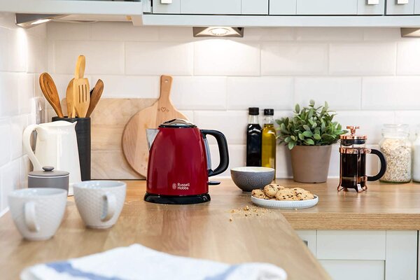 Russell Hobbs Bollitore Elettrico Capacit 1 Litro Potenza 2400 Watt Filtro Estraibile colore Rosso - 24992-70