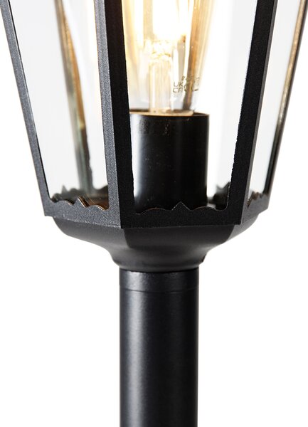 Lanterna da esterno intelligente nera 120 cm con WiFi ST64 - New Orleans