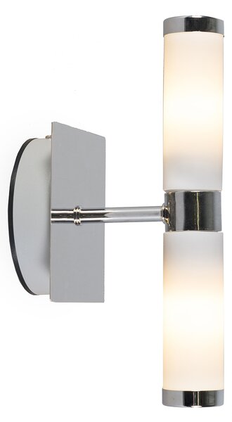 Lampada da parete intelligente cromo IP44 incl. 2 WiFi G9 - Bath