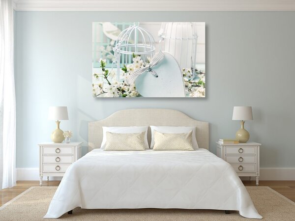 Quadro su tela – Natura morta romantica in stile vintage