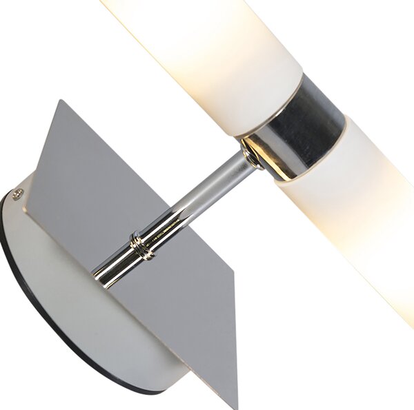 Lampada da parete intelligente cromo IP44 incl. 2 WiFi G9 - Bath