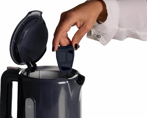 Ariete Bollitore Elettrico Capacit 1,7 Litri Potenza 2200 Watt Filtro Estraibile colore Grigio Scuro - 2846/00