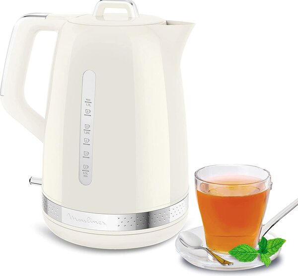 Moulinex Bollitore Elettrico Capacit 1,7 Litri Potenza 2400 Watt Autospegnimento colore Avorio - BY320A10 Soleil BY320