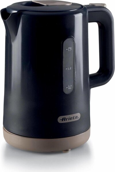 Ariete Bollitore Elettrico Capacit 1,7 Litri Potenza 2200 Watt Filtro Estraibile colore Grigio Scuro - 2846/00