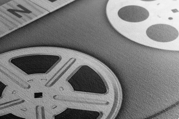Quadro su tela – Pellicola cinematografica in bianco e nero
