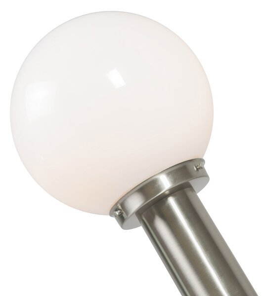 Lampione da esterno intelligente in acciaio inox 50 cm con Wi-Fi A60 - Sfera