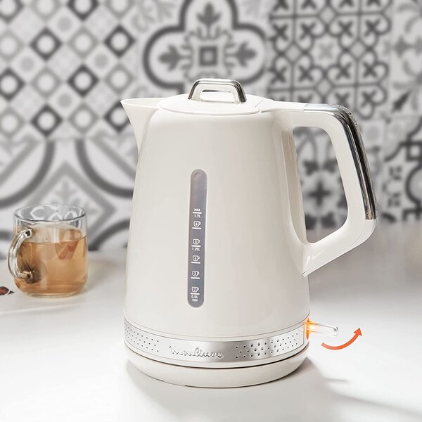 Moulinex Bollitore Elettrico Capacit 1,7 Litri Potenza 2400 Watt Autospegnimento colore Avorio - BY320A10 Soleil BY320