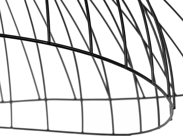 Lampada a sospensione intelligente nera 66 cm incl. Wifi G95 - Pua
