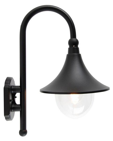 Lampada da parete per esterni intelligente nera IP44 con WiFi A60 - Daphne