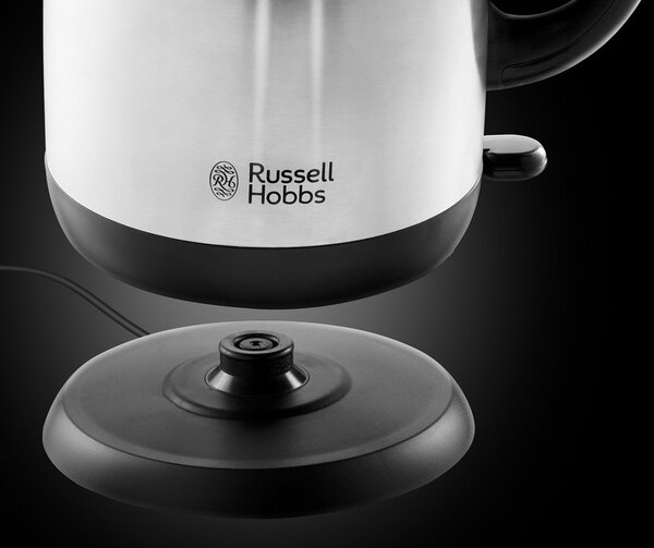 Russell Hobbs Bollitore elettrico Capacit 1,7 Litri Potenza 2400 Watt Base girevole a 360 colore Acciaio Inox - 23912-70 Adventure