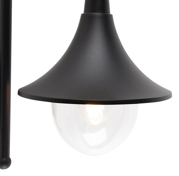 Lampada da parete per esterni intelligente nera IP44 con WiFi A60 - Daphne