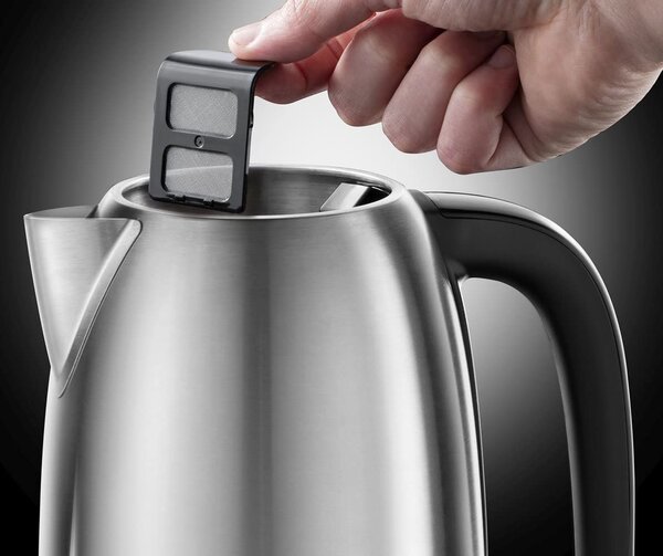Russell Hobbs Bollitore elettrico Capacit 1,7 Litri Potenza 2400 Watt Base girevole a 360 colore Acciaio Inox - 23912-70 Adventure