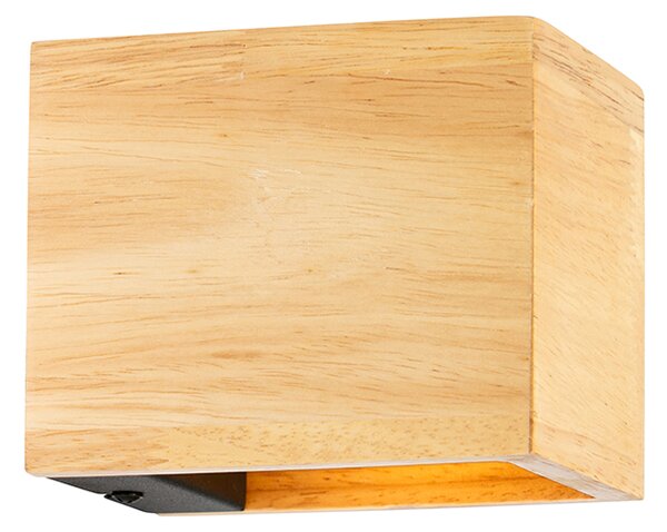 Set di 4 lampade da parete intelligenti in legno di rovere con Wi-Fi G9 - Transfer