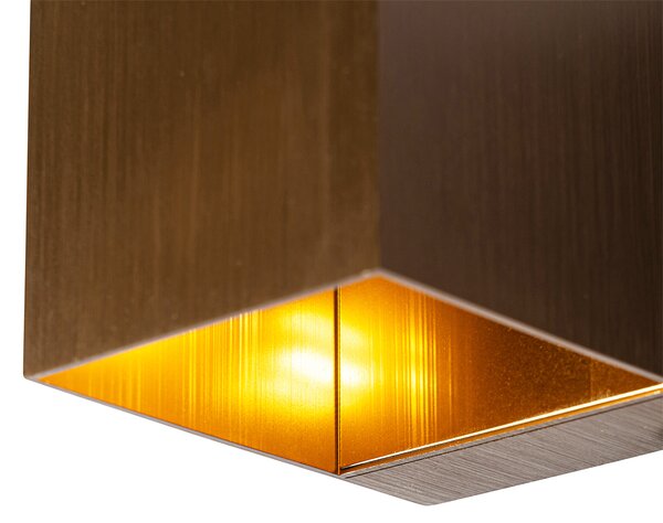 Set di 4 lampade da parete intelligenti bronzo scuro 8 cm con WiFi G9 - Transfer
