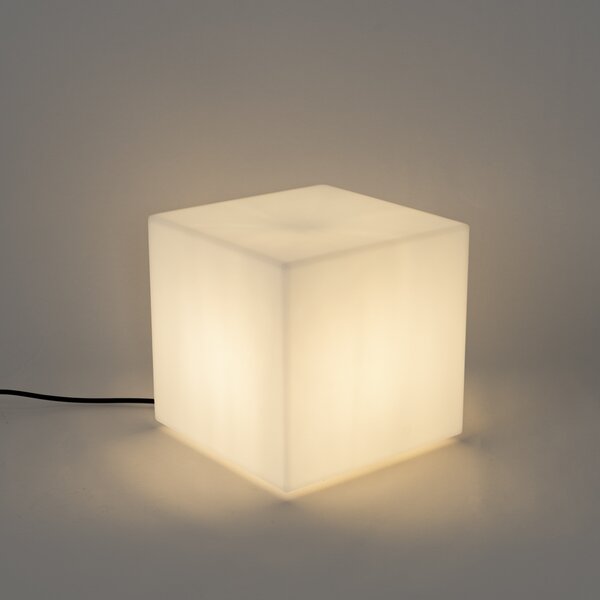 Lampada da esterno moderna bianca 30 cm quadrata IP44 - Nura