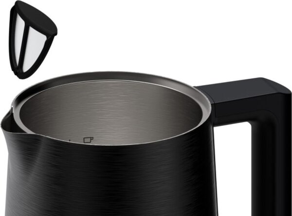 Haier Bollitore Elettrico Capacit 1.7 Litri Potenza 2200 Watt Touch con 7 Livelli di Temperatura e Termostato Regolabile colore Nero - HKE5A 011 S