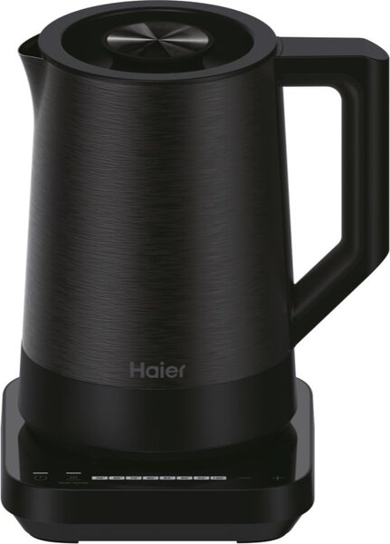 Haier Bollitore Elettrico Capacit 1.7 Litri Potenza 2200 Watt Touch con 7 Livelli di Temperatura e Termostato Regolabile colore Nero - HKE5A 011 S