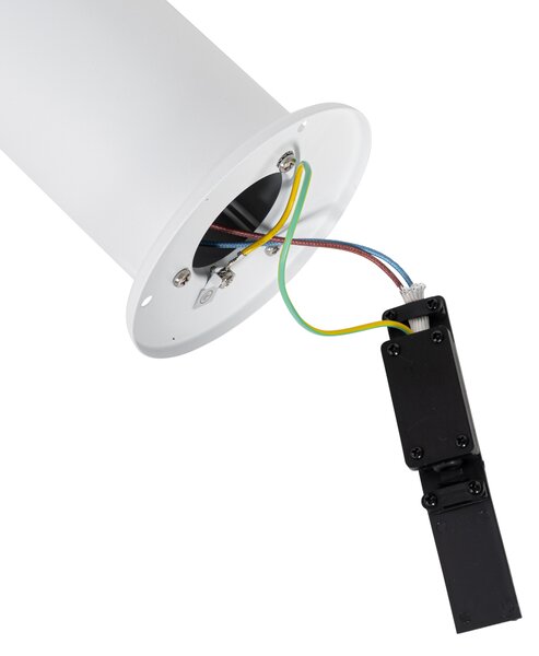 Lampada da esterno in piedi bianca con paralume opalino 70 cm - Odense