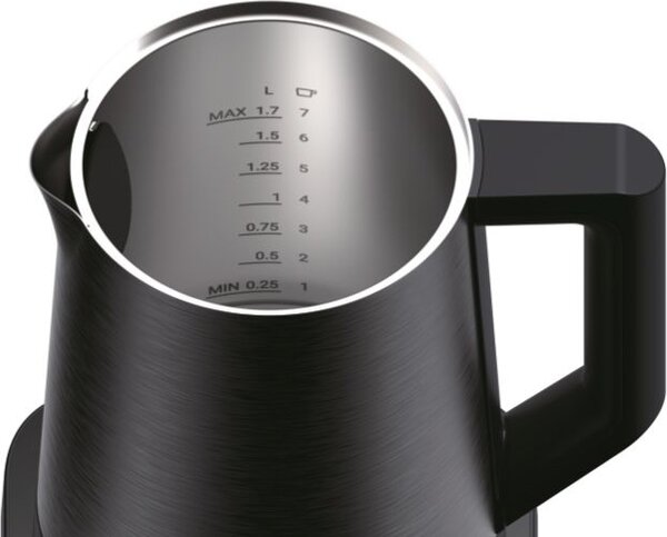 Haier Bollitore Elettrico Capacit 1.7 Litri Potenza 2200 Watt Touch con 7 Livelli di Temperatura e Termostato Regolabile colore Nero - HKE5A 011 S