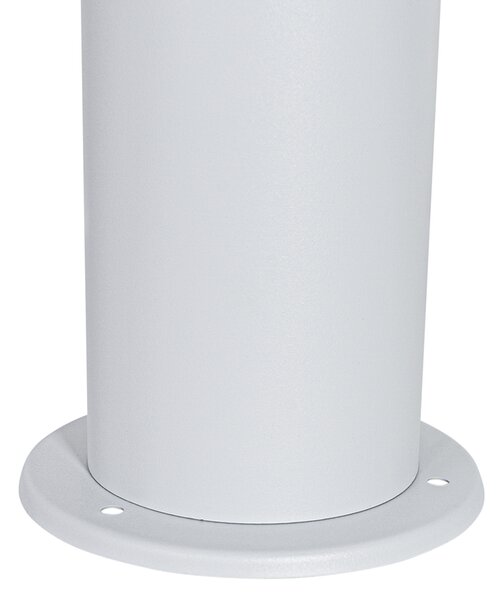 Lampada da esterno in piedi bianca con paralume opalino 70 cm - Odense