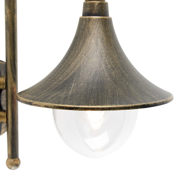 Lampada da parete per esterni intelligente oro antico IP44 incl. Wifi A60 - Daphne