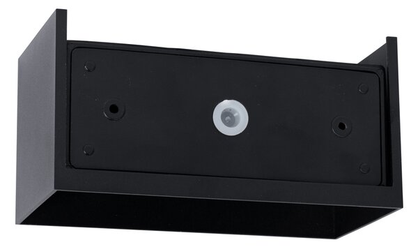 Lampada da parete per esterni nera con LED integrati 4 luci IP54 - Edwin