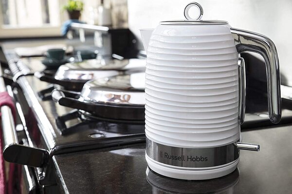 Russell Hobbs Bollitore elettrico Capacit 1.7 Litri Potenza 2400 Watt Spegnimento automatico colore Bianco - 24360-70 Inspire Kettle