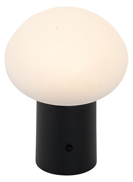 Set di 2 lampade da tavolo LED ricaricabili Fungo Nero - Louise