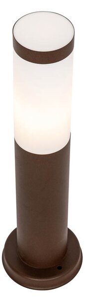 Lampione da esterno marrone ruggine con opalino 45 cm IP44 - Rox