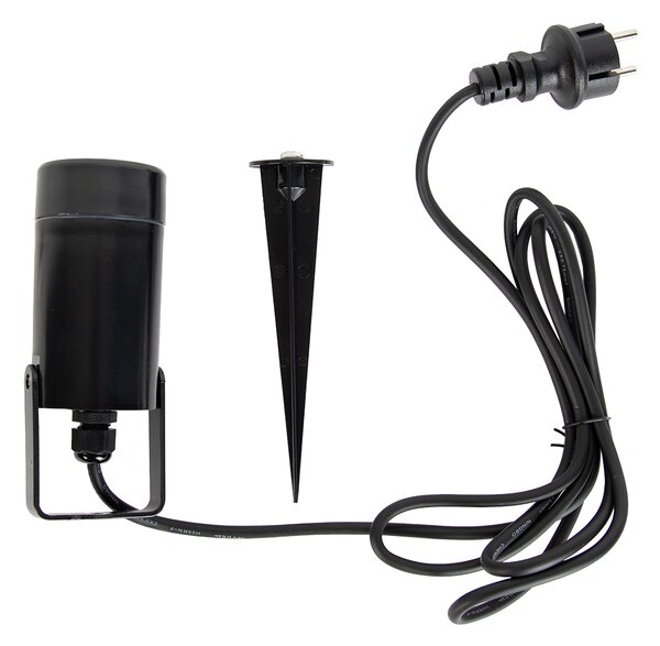 Faretto orientabile nero IP65 - Solo Eco