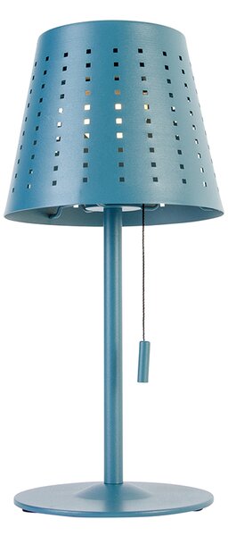 Set di 2 lampade da tavolo blu con LED dimmerabile a 3 livelli ricaricabile e solare - Ferre