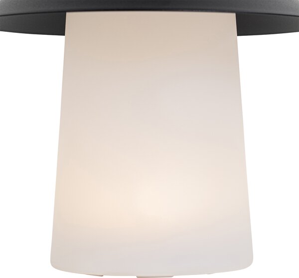 Set di 2 lampade da tavolo a fungo nere con LED ricaricabile - Ivan