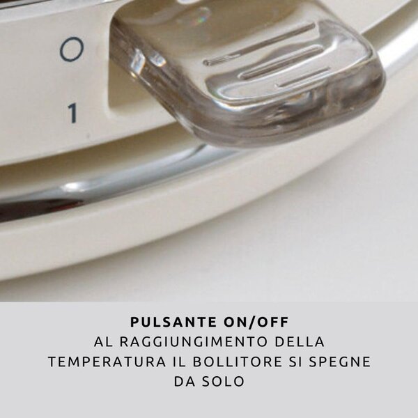 Ariete Bollitore Elettrico per Acqua Capacit 1,7 Litri Potenza 2000 W colore Verde Vintage - 2877/04