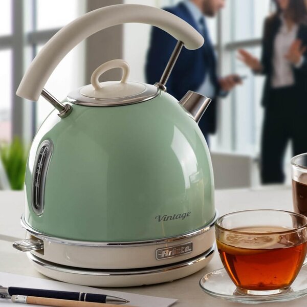 Ariete Bollitore Elettrico per Acqua Capacit 1,7 Litri Potenza 2000 W colore Verde Vintage - 2877/04