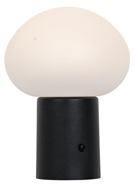 Set di 2 lampade da tavolo LED ricaricabili Fungo Nero - Louise