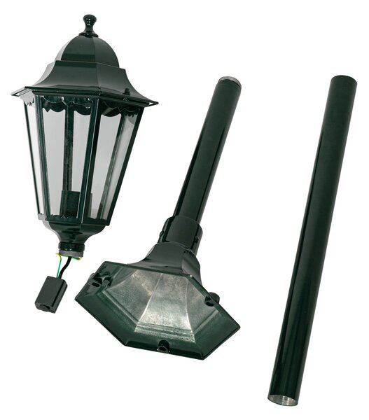 Lampada da esterno classica da terra verde scuro 125 cm IP44 - New Orleans
