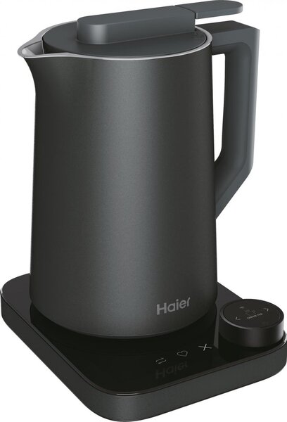 Haier Bollitore Elettrico Potenza 2200 Watt Capacit 1,3 Litri Funzione Mantieni al Caldo colore Grigio - HKE7W 011