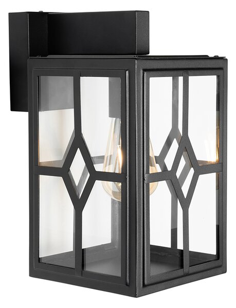 Lampada da parete per esterni classica nera IP44 - Dover