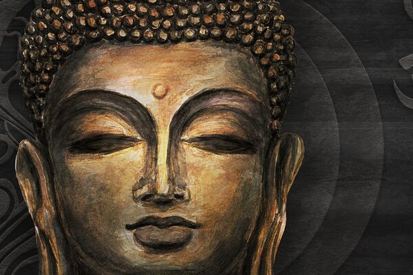 Stampa su tela – Viso del Buddha