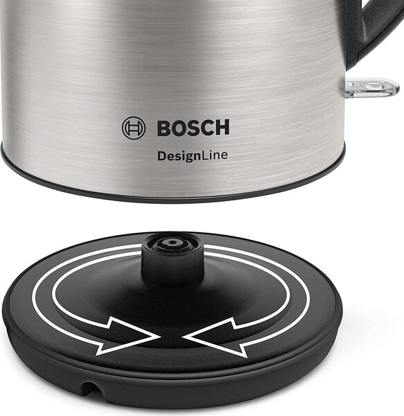 Bosch Bollitore elettrico Potenza 2400 Watt Capacit 1.7 Litri Base 360 colore Inox - TWK3P420