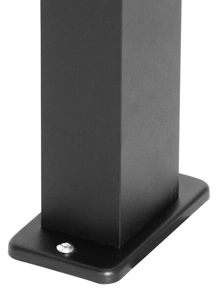 Lampada da esterno a stelo intelligente nera 65 cm IP44 con Wi-Fi GU10 - Baleno