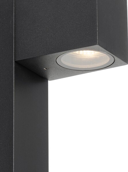 Lampada da esterno a stelo intelligente nera 65 cm IP44 con Wi-Fi GU10 - Baleno