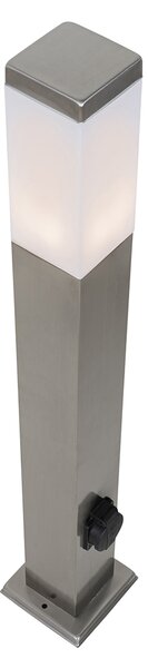 Lampada da esterno in acciaio 80 cm con portalampada IP44 - Malios