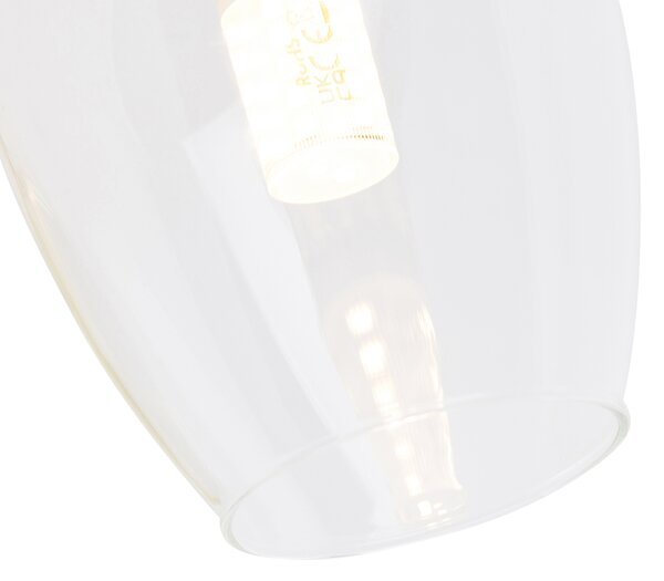 Lampada da parete intelligente oro con vetro incl. Wifi G9 - Elien