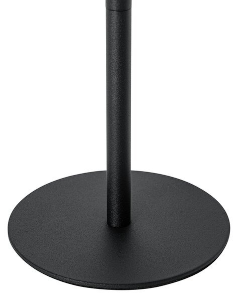 Lampada da tavolo ricaricabile nera con LED e dimmer IP54 - Jude