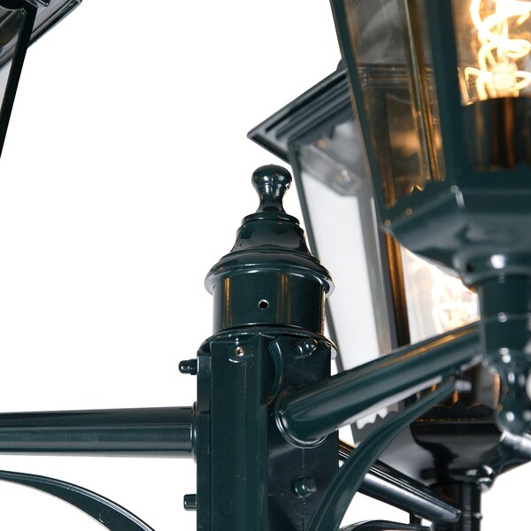 Lanterna da esterno rustica verde scuro 3 luci IP44 - New Orleans