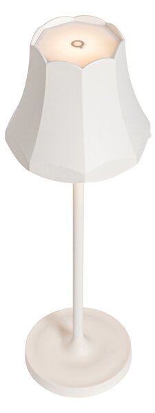 Set di 2 lampade da tavolo retrò bianco spento ricaricabili IP44 - Granny