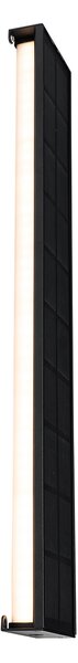 Lampada da parete per esterni nera 60 cm con LED dimmerabile a 4 livelli con solare - Serena